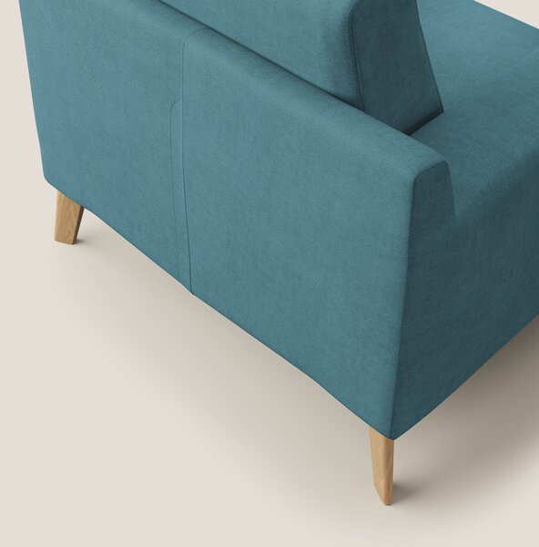 Danish poltroncina in tessuto morbido impermeabile T02 azzurro