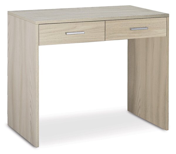 Scrivania da Ufficio 2 Cassetti 91x76x55 cm Olmo Chiaro