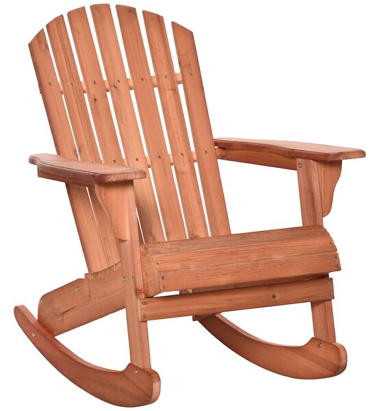 Sedia a Dondolo con Braccioli 77x94x97 cm in Legno