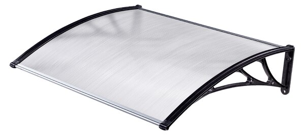 Kasart Pensilina da Esterno in Policarbonato e ABS Tettoia per Esterno 100x80 cm colore Trasparente