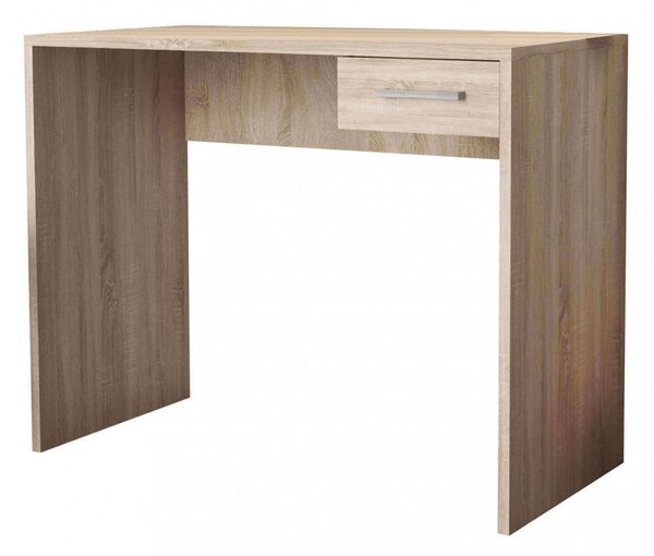 Scrivania Porta Pc Tom Quercia Chiaro 90x45x74 h cm in Truciolare bilaminato Marrone