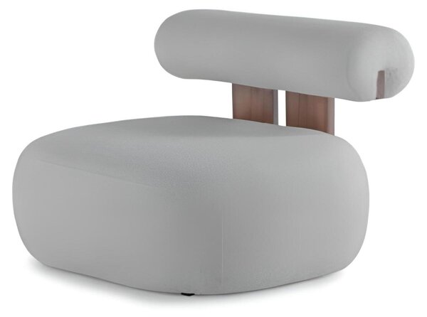 Moderna poltrona in tessuto grigio Poltrona relax da salotto Mobili eleganti