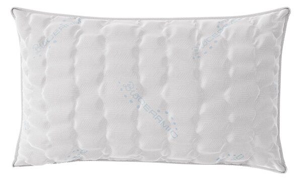 Guanciale 45x75 cm in Memory Foam Bioceramica Grigio Chiaro