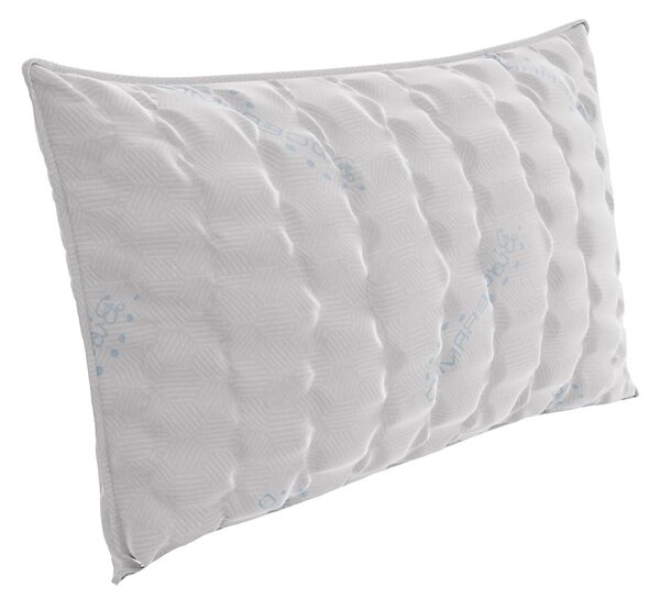 Guanciale 45x75 cm in Memory Foam Bioceramica Grigio Chiaro