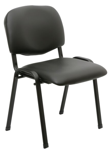 Kasart Sedia da Ufficio in Ecopelle colore Nero - Interlocutoria