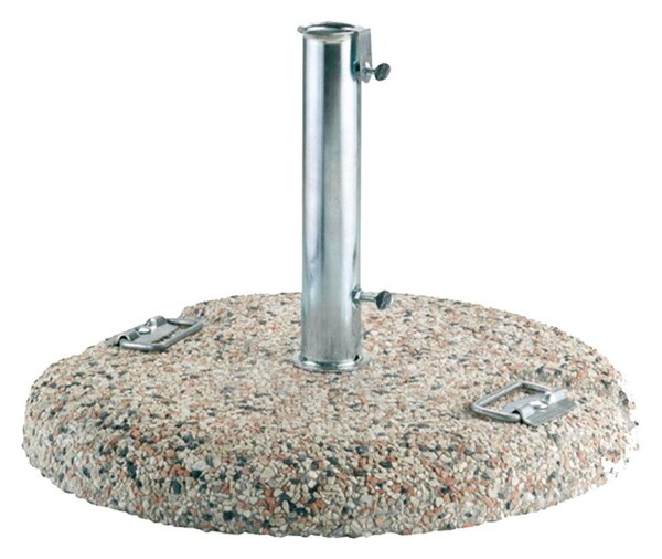 Base per Ombrellone Ø55 con Maniglie da Giardino in Graniglietto 50Kg Vorghini UnShake