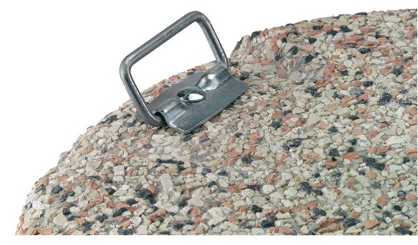 Base per Ombrellone Ø55 con Maniglie da Giardino in Graniglietto 50Kg Vorghini UnShake