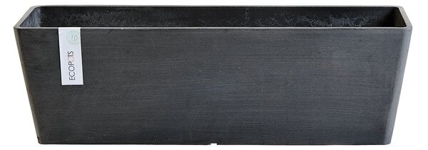 Fioriera Bruges ECOPOTS in composito colore grigio scuro H 17 cm, L 55 x P 17 cm