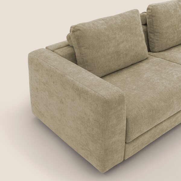 Freia Divano letto minimal materasso h15 cm con morbidi schienali in t