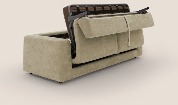 Freia Divano letto minimal materasso h15 cm con morbidi schienali in t