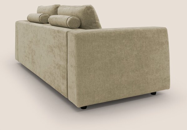 Freia Divano letto minimal materasso h15 cm con morbidi schienali in t