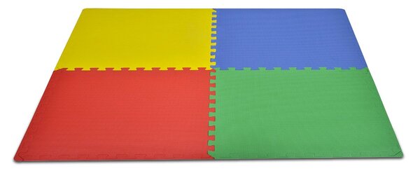 Tappeto Puzzle in EVA 4 Pz 60x61 cm Multicolore