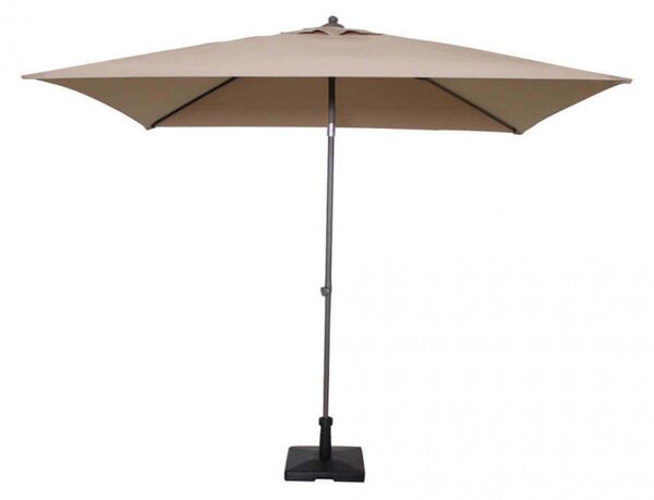 Ombrellone da Giardino Nice 2x2 m in Alluminio Tortora