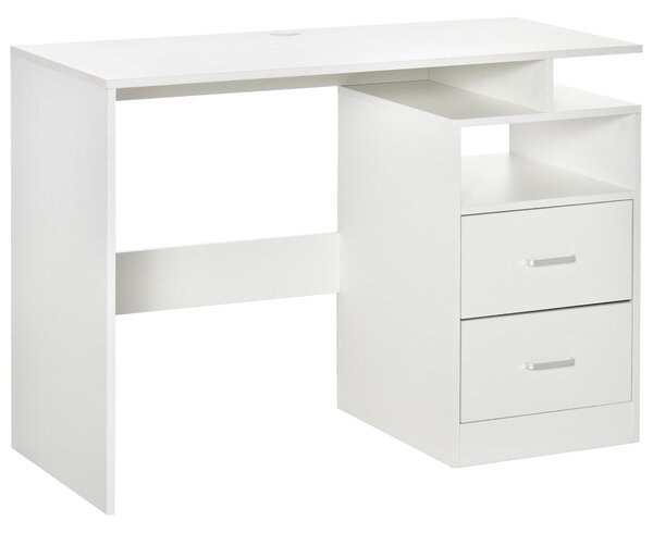 Scrivania da Ufficio 108x48x76 cm in Legno Bianco