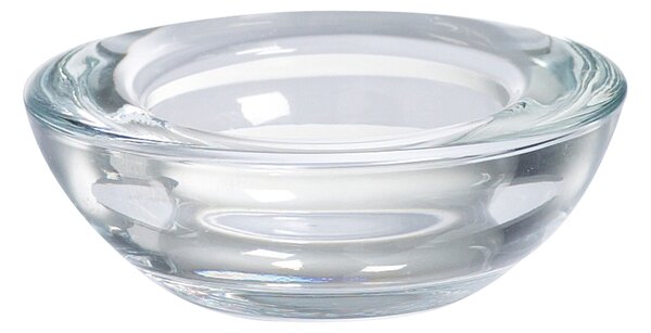 Porta tea light in vetro minerale trasparente BOLSIUS H 2 cm ,L 7.4 x L 7.4 cm Ø 7.4 cm