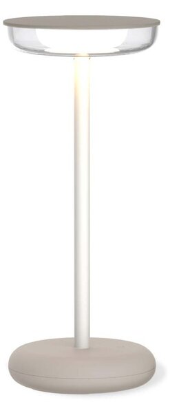 WD Lifestyle WD660TOR Hygge Beige Lampada Tavolo Led 5,5W Dimmer Ricaricabile