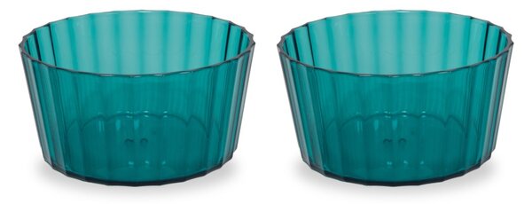 WD Lifestyle WD910T Turchese Set 2 Coppette 490ml Acrilico