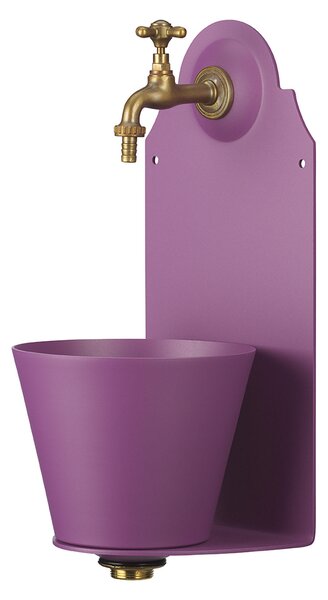 Fontana a Parete da Giardino con Rubinetto Belfer 42/PR Viola