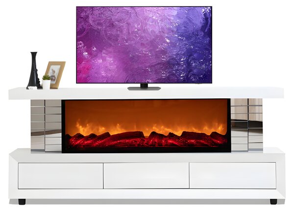 Mobile TV di alta qualità con musica Bluetooth e caminetto integrato