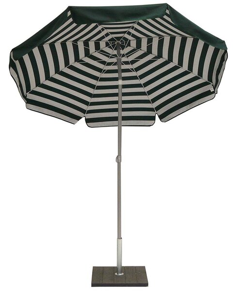 Ombrellone da Giardino Ø2 m Palo Ø33 mm in Acciaio Maffei Venezia Duplex Verde/Bianco e Verde