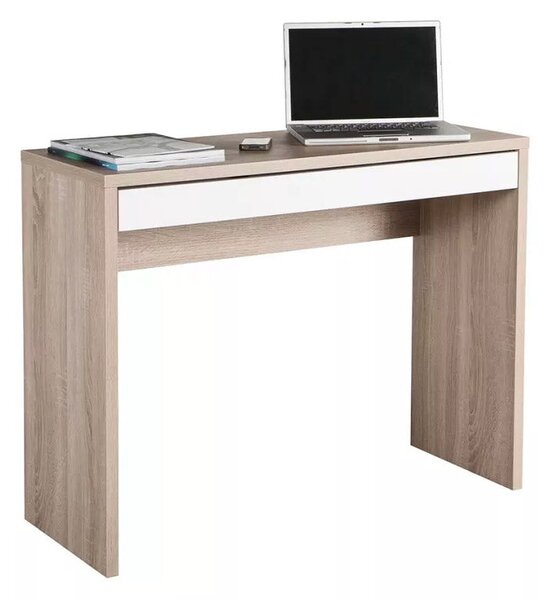 Scrivania da Ufficio 1 Cassetto 100x40x80 cm in Truciolare Nobilitato Rovere Sonoma