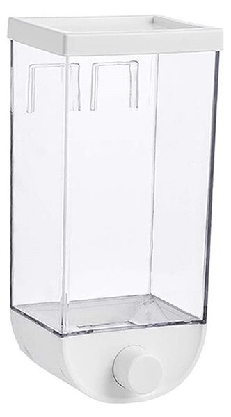 Contenitore Dispenser per Cereali Frutta Secca 1,5 Kg Bianco