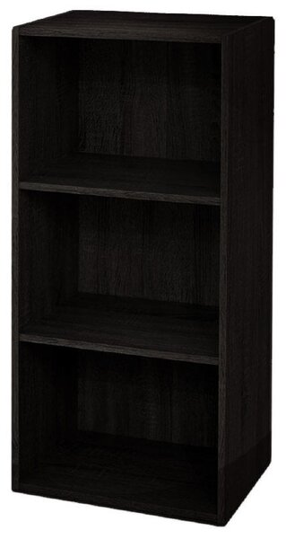 Libreria 3 ripiani 40x29x89 cm in Legno Wengè