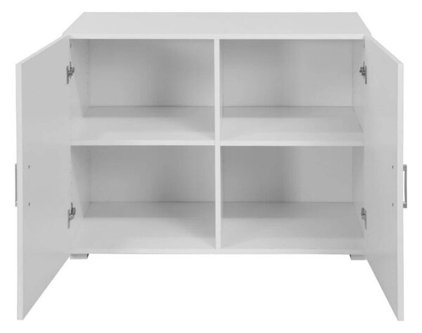 Mobiletto 2 Ante 90x41x85 cm in MDF Bianco