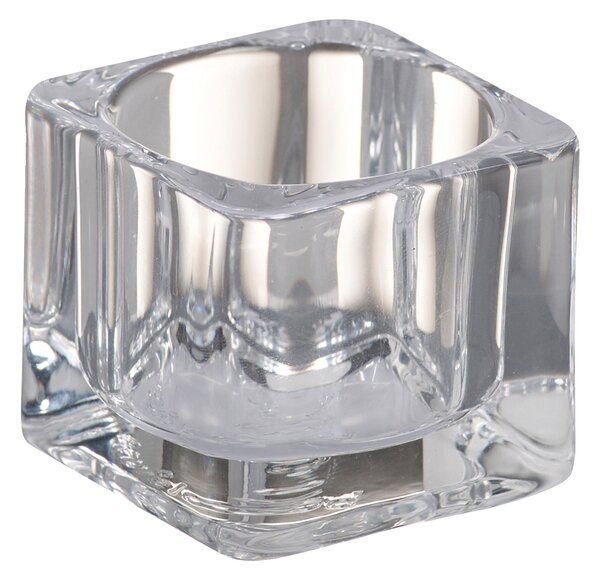 Porta tea light in vetro trasparente BOLSIUS H 4 cm ,L 5.5 x Ø 5.5 cm
