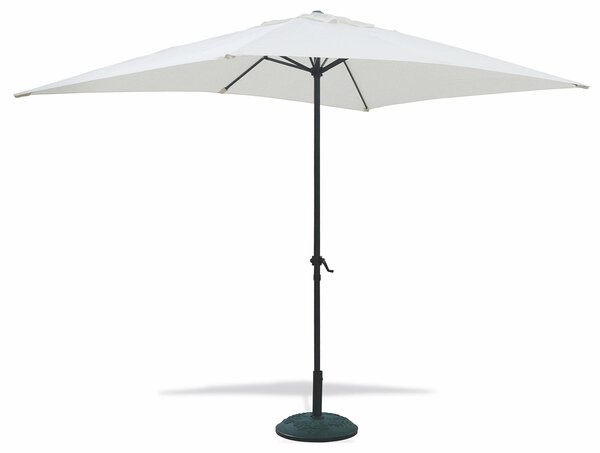 Ombrellone Rettangolare da Giardino 3x2 m Palo Ø38 mm in Alluminio Soriani Ecrù