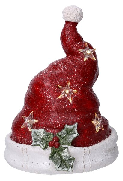 Cappello in Resina con Led rosso cm 28x26xh36,7