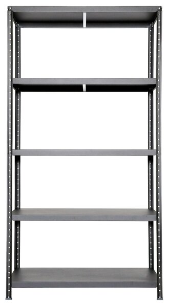 Scaffale in Metallo 5 Ripiani 100x40x187 cm Ettore Grigio