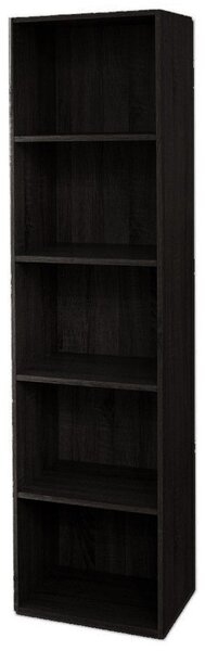 Libreria 5 ripiani 40x29x172 cm in Legno Wengè