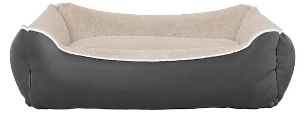 Cuccia Imbottita per Cani e Gatti 84x66x19cm in Poliestere Nuvola Panna