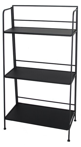 Partavaso 3 Ripiani 62x31x112 cm in Metallo Nero