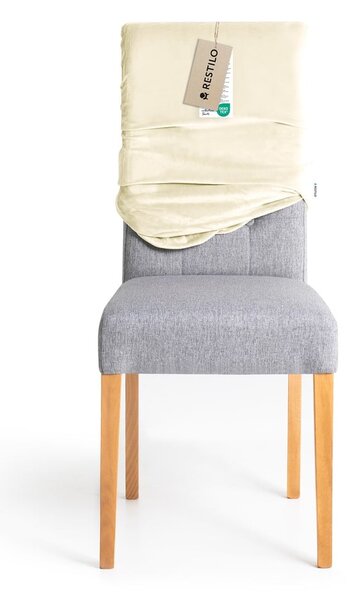 Coprisedia color crema con rivestimento elastico per sedie 48 cm Sento – Restilo