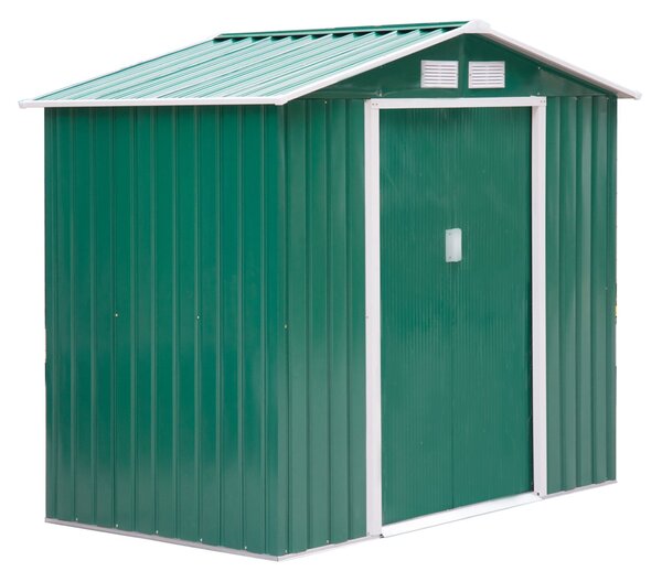 Casetta Box da Giardino in Lamiera 213x127x185 cm
