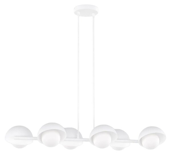 Lampada a sospensione BOOM bianca 6xG9x15W in metallo, dimensioni: 120x88x32 cm, IP20, Emibig