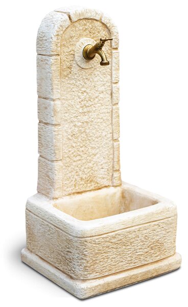 Fontana da Giardino Senza Rubinetto in Cemento Granulato di Marmo Perugia Nocciola