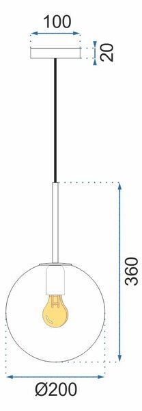 LAMPADA DA SOFFITTO DI VETRO BIANCO APP431-1CP