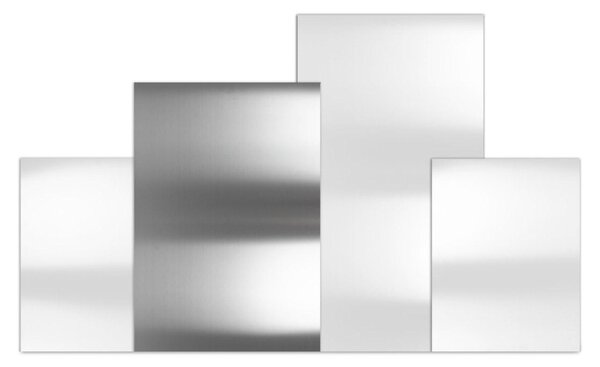 Tagliere Spianatoia per Alimenti 80x55 cm in Acciaio Inox Alimentare Lisa Luxury Plan