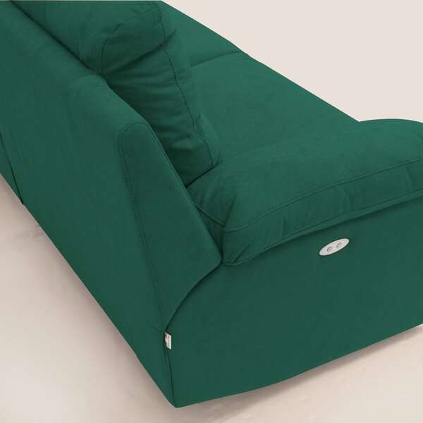 Romeo Divano relax con recliner elettrico in morbido tessuto impermeab