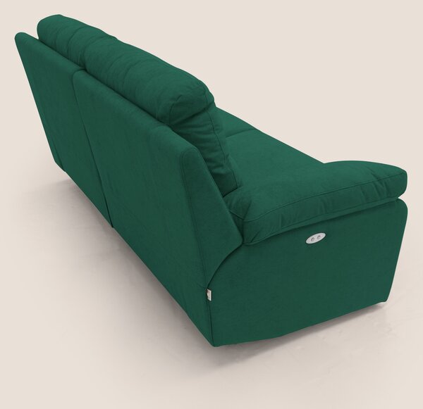 Romeo Divano relax con recliner elettrico in morbido tessuto impermeab