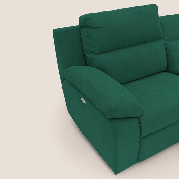 Romeo Divano relax con recliner elettrico in morbido tessuto impermeab