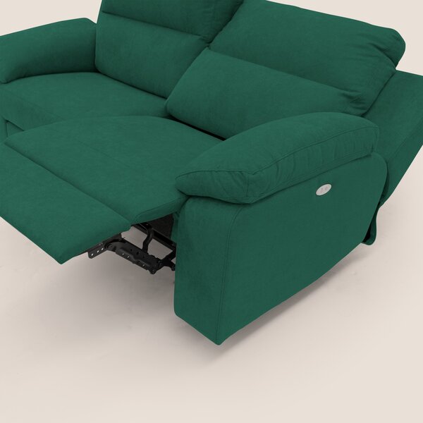 Romeo Divano relax con recliner elettrico in morbido tessuto impermeab
