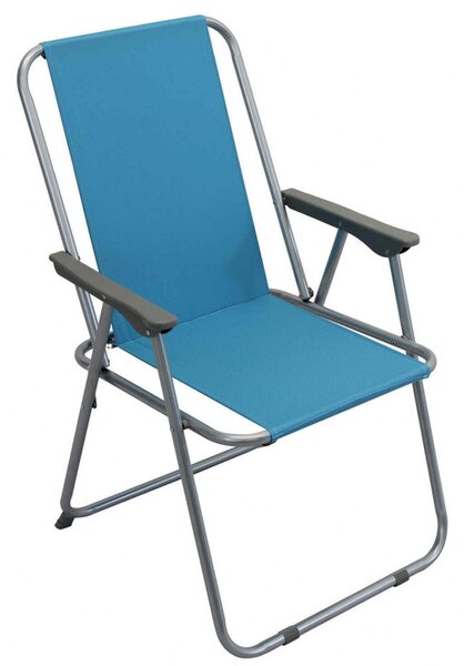 Spiaggina Pieghevole 52x37x38,5/78h cm in Acciaio Vari Colori
