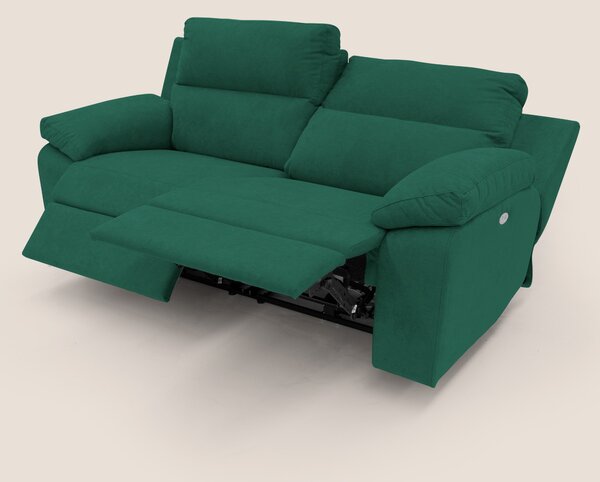 Romeo Divano relax con recliner elettrico in morbido tessuto impermeab