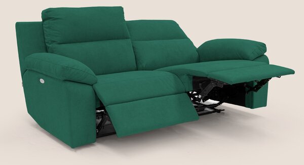 Romeo Divano relax con recliner elettrico in morbido tessuto impermeab