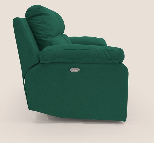 Romeo Divano relax con recliner elettrico in morbido tessuto impermeab