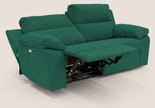 Romeo Divano relax con recliner elettrico in morbido tessuto impermeab